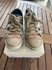BURBERRY scarpe sneaker donna in tessuto e Pelle Tg.37