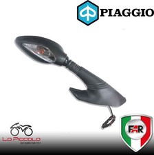 SPECCHIETTO RETROVISORE SINISTRO SX NERO OMOLOGATO FAR PIAGGIO X9 EVOLUTION