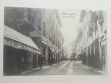 Cartolina Novi Ligure Alessandria Piemonte Via Girardengo Animata paesaggistica