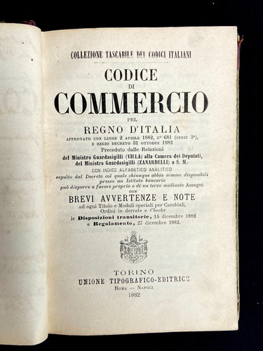 Codice commercio per regno - commercio,