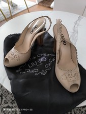 Scarpe decollete donna tacco 37 Beige Liu Jo Pari Al Nuovo Pelle
