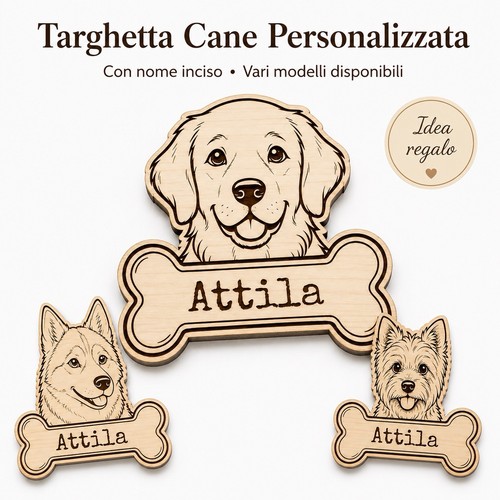 Targhetta personalizzata - 🐾,