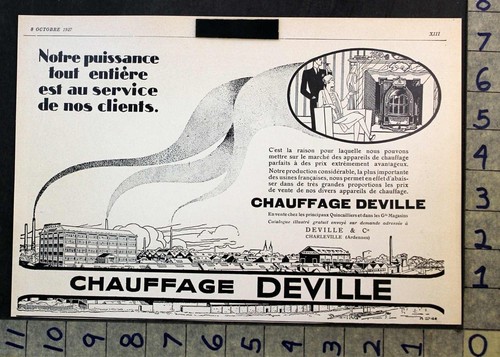 1927 chauffage deville forno - deville,