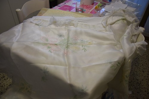 Copriletto lettino organza - lettino,