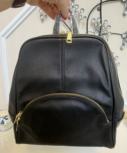 Zaino scarleton nero zip - zaino,