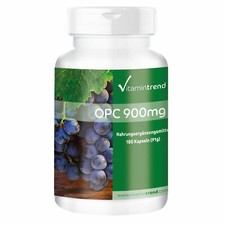 OPC 900 mg consumo giornaliero - 180 capsule estratto di semi d'uva - vegano ...
