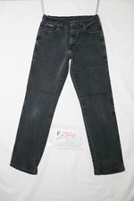 Wrangler TEXAS STRETCH usato (Cod.F2846) W32 L32 denim jeans dritto western nero
