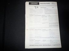 Schema elettrico originale manuale di servizio Grundig Satellite Amateur 210