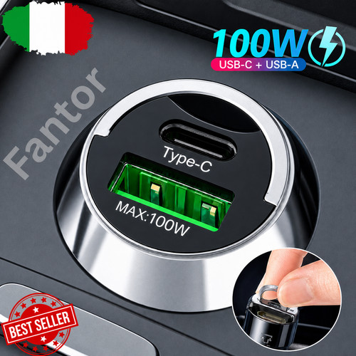 Caricatore auto usb 100w - caricatore,