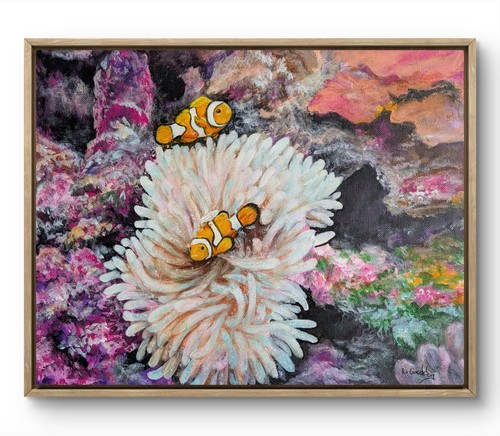 Quadro acrilico tela barriera
