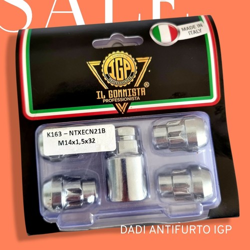K163 kit dadi antifurto - dadi, ruote