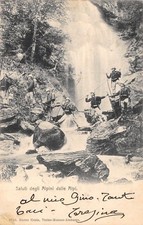 C7253) SALUTI DEGLI ALPINI DALLE ALPI, BOMBETTA BIANCA ALPENSTOCK. VG NEL 1902.