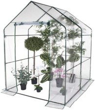 Serra da giardino acciaio PVC per piante da orto esterno 140x140x195cm