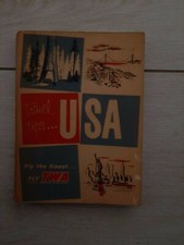 GUIDA TURISTICA USA - STATI UNITI - TWA USA 1955 - ORIGINALE IN LINGUA INGLESE