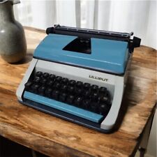 Macchina Da Scrivere Giocattolo Vintage Lilliput Epoca Anni 70 Azzurro Blu