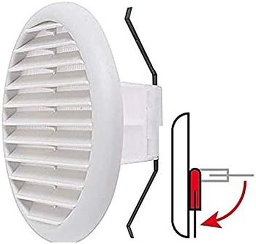 Griglia ventilazione tonda pvc - griglia,