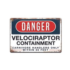 Insegna Jurassic Park Danger