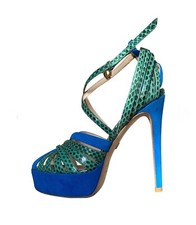Sandali roberto cavalli blu - roberto,