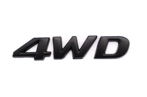 Emblema auto 4x4 - 3d, nero