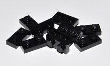 Lego 3023 mattoncino plate 1x2 nero x10