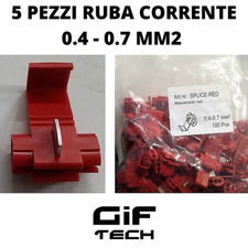 5PCS AUDIO SNAP-ON RED JOINT