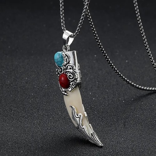 Collana con ciondolo - , dente