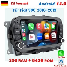 Per Fiat 500 2016-2019 Carplay