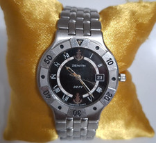 OROLOGIO ZENITH DEFY ANCHOR RARO SWISS MADE 100M QUADRANTE ROMANO DATA UOMO 02.0720.387