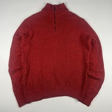 Maglione rosso maglia grossa