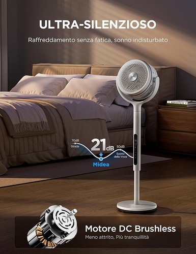 Ventilatore piantana midea - ventilatore,