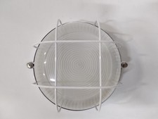 Plafoniera per esterno S.8/G BIANCA SIMES, in ALLUMINIO E ACCIAIO E27 75W