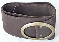 Cintura da Donna Denny Rose Made In Italy Vera Pelle Marrone Usata Buona 110 cm