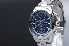 Orologio da uomo SEIKO Perpetual Calendar 7T86-0AC0 Cronografo Qz Navy (polso 17 cm)