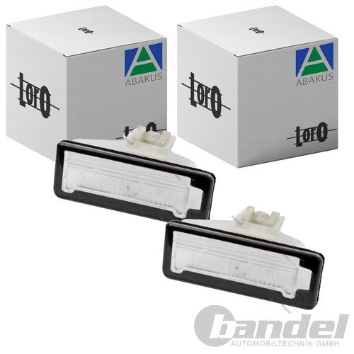 Abakus luce targa - 2x, di