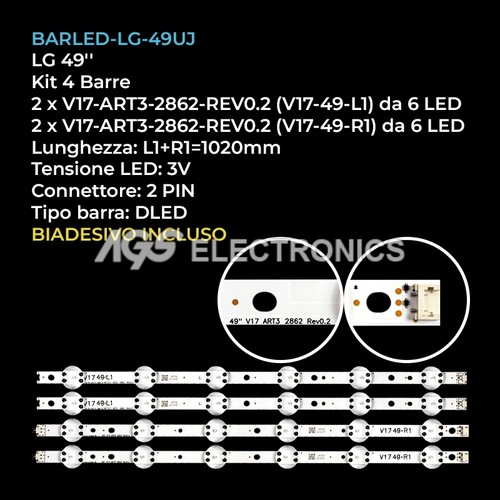 Kit barre strip led - led, lg