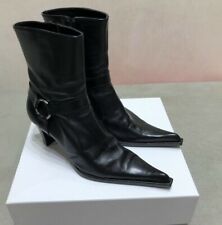 Original EMANUELA PASSERI Black Boots  - Size 4.5 UK- stivali Emanuela Passeri