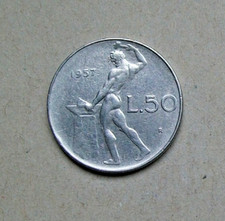 1957 50 LIRE VULCANO