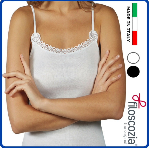 Canottiera donna cotone - canottiera,