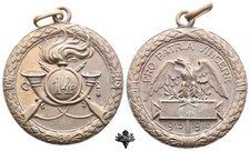 14 Reggimento Bersaglieri Pro Patria Vincere 1915 1918 Medaglia militare