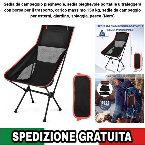 Sedia campeggio pieghevole - da,