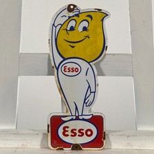 Insegna smaltata Esso - 30x13