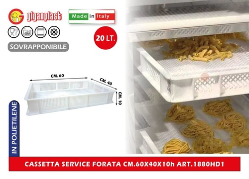 Cassetta service forata - cassetta,
