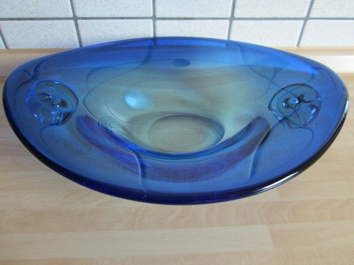 Blu ovale ciotola - ciotola, di