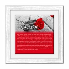 Quadro mattonella Ceramica Modern 29x29 cm con significato del nome Lucrezia