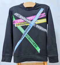 Dsquared2 felpa nera nastro - nera,