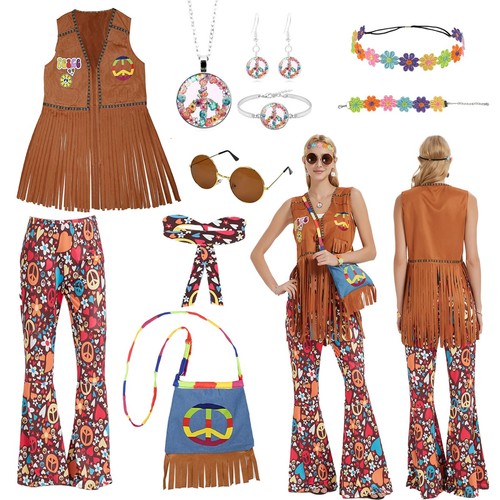 Costume hippie donna anni - costume,
