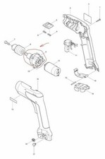 Nuovo gruppo ingranaggi originale Makita per 6016D 6018D 125049-0