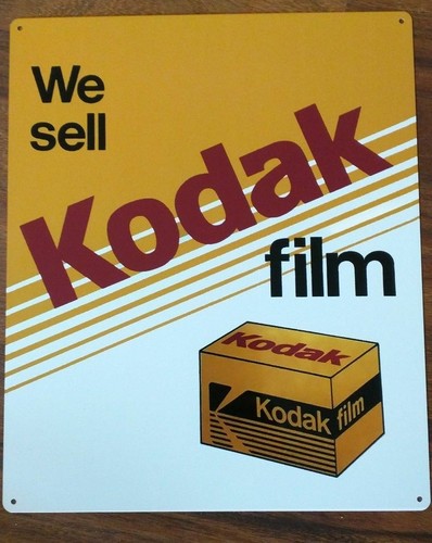 Insegna metallo kodak - metallo,