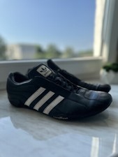 Scarpe da corsa Adidas Adi Racer Low Goodyear 2008 nere bianche taglia US 10, UK 9 1/2