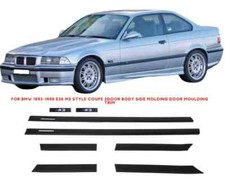 Per BMW 1992-1998 E36 M3 style COUPE 2 PORTE CARROZZERIA MODANATURA LATERALE ...